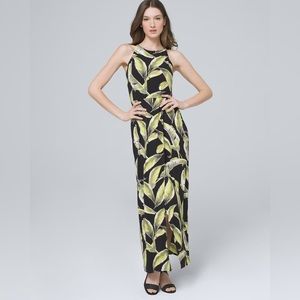 Polished Knit Halter Maxi Dress